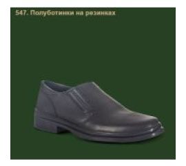 Полуботинки 547 Охранника на резинках ХСН