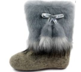 Обувь валяная натуральная унты искуственный мех