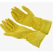 Перчатки латексные желтые M кнр