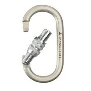 Карабин ver0237 Овал стальной люкс с муфтой Кейлок Вертикаль